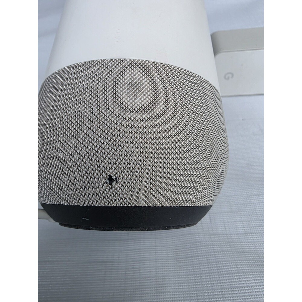 Google Home Smart Assistant SPEAKER VOICE Google ASSIST White Slate - Picture 5 of 8